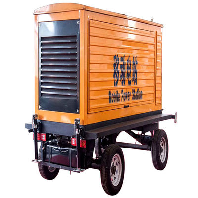 125KVA 웨이차이 모바일 트레일러 강수 방지 대피 디젤 발전기 세트 100KW 백업 비상 전원 공급자 자동 시작