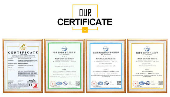 500KW 부동산 백업 전원 공급 장치 자체 시작 제어 스크린 및 물 냉각 시스템 ISO9001