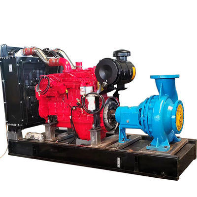 200KW 칸밍시 물 펌프 유닛 디젤 발전기 세트 ISO9001 소음 완화 장치 및 공기 필터