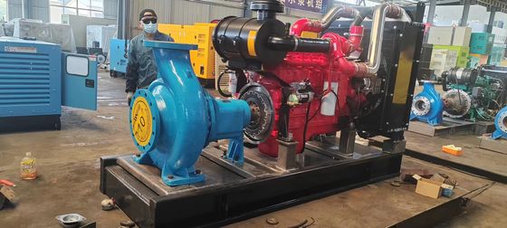 200KW 칸밍시 물 펌프 유닛 디젤 발전기 세트 ISO9001 소음 완화 장치 및 공기 필터