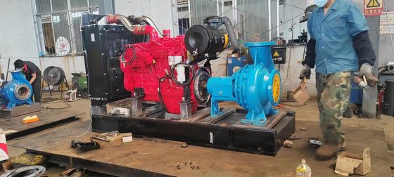 200KW 칸밍시 물 펌프 유닛 디젤 발전기 세트 ISO9001 소음 완화 장치 및 공기 필터