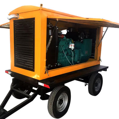 자동 스위치 120KW 동펜 칸밍시 디젤 발전기 세트 트레일러