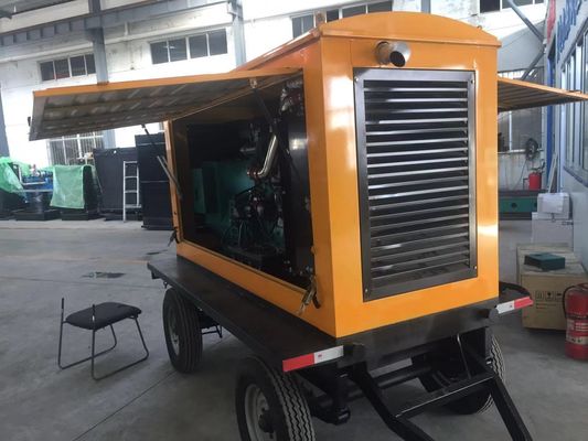 자동 스위치 120KW 동펜 칸밍시 디젤 발전기 세트 트레일러