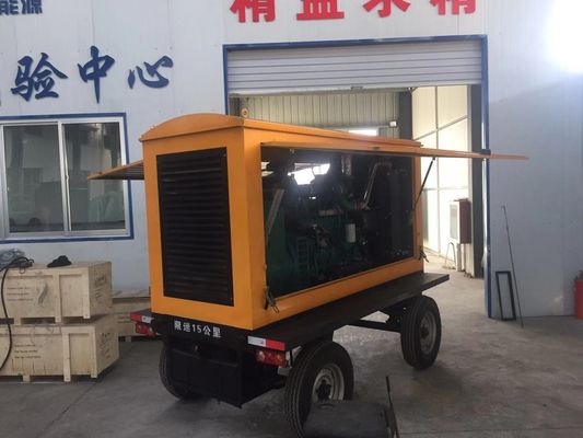 자동 스위치 120KW 동펜 칸밍시 디젤 발전기 세트 트레일러