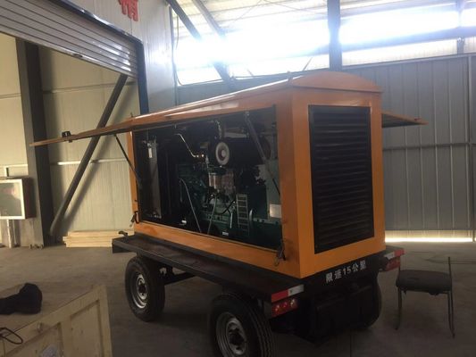 자동 스위치 120KW 동펜 칸밍시 디젤 발전기 세트 트레일러