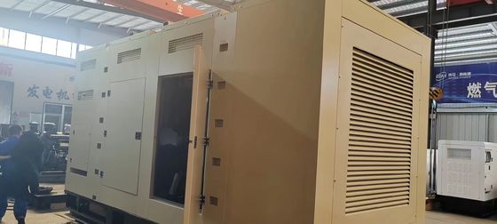 방향 주입 1000KVA 광시 유차 조용 스피커 디젤 발전기 50/60HZ 주파수를 설정