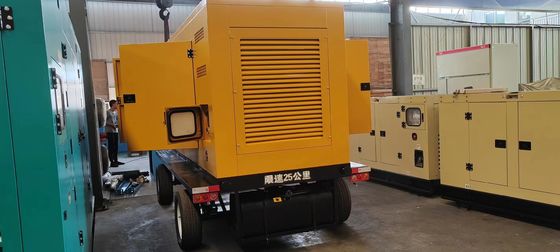 500KVA WEICHAI 모바일 자동차 조용 스피커 발전기 400KW 백업 비상 전원 공급자 자동 시작 시스템