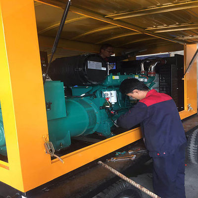 200KW 웨이차이 디젤 발전기 세트 트레일러 순수 구리 모터와 물 냉각 시스템