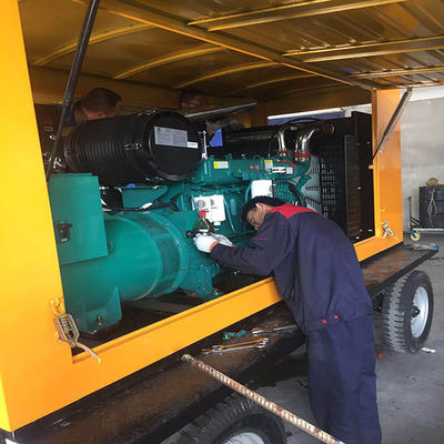 200KW 웨이차이 디젤 발전기 세트 트레일러 순수 구리 모터와 물 냉각 시스템