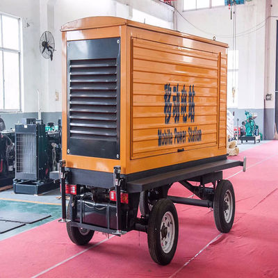 125KVA 웨이차이 모바일 트레일러 강수 방지 대피 디젤 발전기 세트 100KW 백업 비상 전원 공급자 자동 시작