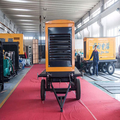 125KVA 웨이차이 모바일 트레일러 강수 방지 대피 디젤 발전기 세트 100KW 백업 비상 전원 공급자 자동 시작