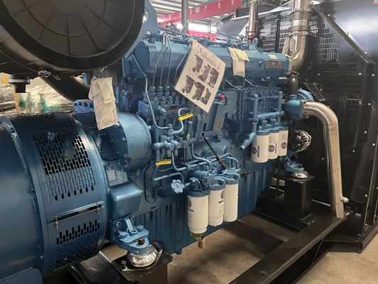 500KW 웨이차이 디젤 발전기 세트 자동 시작 오픈 랙 타입 백업 전원 공급 솔루션